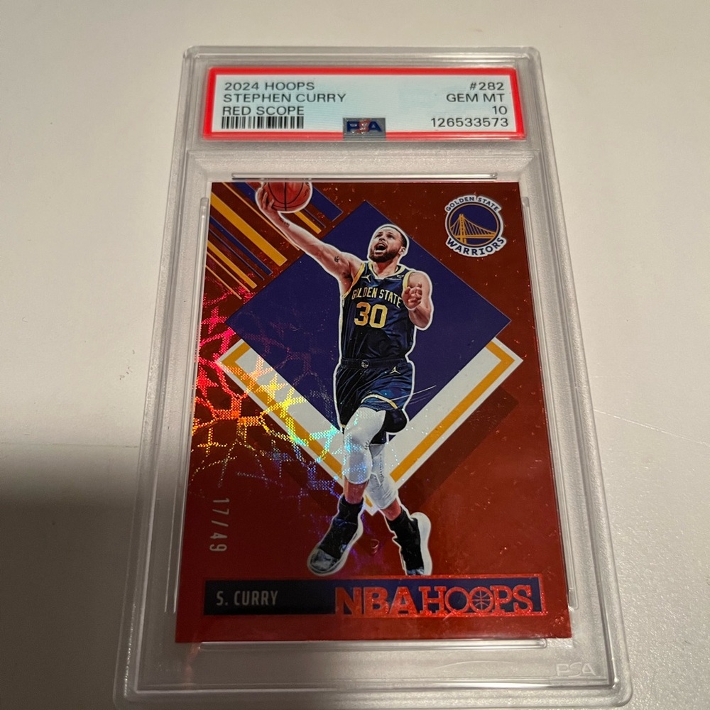 Panini Warriors Stephen Curry Card Graded
